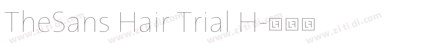 TheSans Hair Trial H字体转换